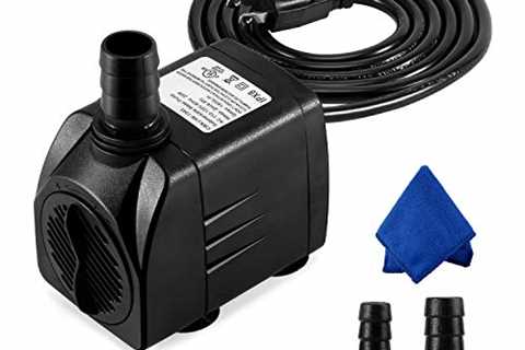 Fountain Pump, 400GPH Submersible Water Pump, Durable 25W Outdoor Fountain Water Pump with 6.5ft..