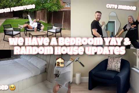 moving vlog 🏚🪚🔨 | we have a bedroom yay! new garden furniture & starting the hall ✨