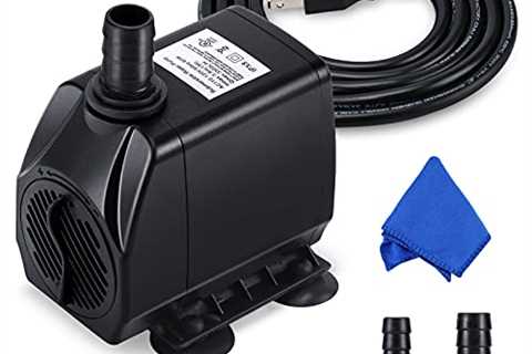 Fountain Pump, 880GPH Submersible Water Pump, Durable 60W Outdoor Fountain Water Pump with 6.5ft..