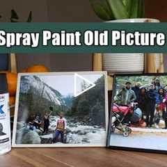 How to Spray Paint Old Photo Frames