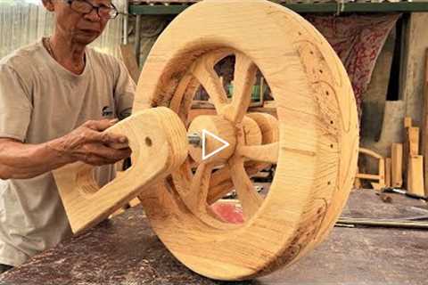 Wooden Large Displacement Motorbike Decorate Living room // Amazing Woodworking Ideas And Skills