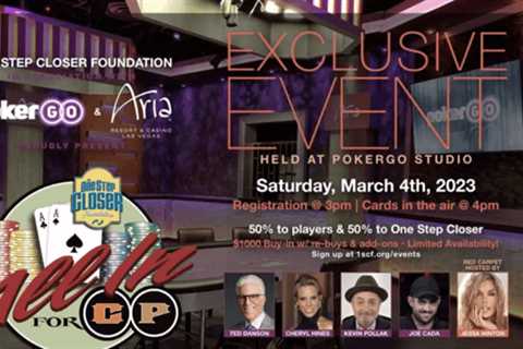 Celebrities Head to PokerGO Studio for One Step Closer Foundation Event on March 4