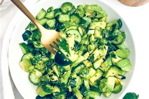 Addictive Cucumber Avocado Salad