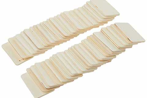 Darice Pie Rectangle-Shaped (50pc) â Light Unfinished Wood is Easy to Paint, Stain, Embellish â ..