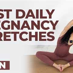 Best Pregnancy Stretches | 10-Min Full-Body Daily Stretch Routine | Relieve Pregnancy Symptoms