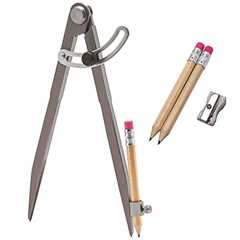 ALLY Tools 8 Inch Precision Wing Divider Scribe Tool/Woodworking Compass with Pencil Holder..