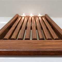 Build an elegant wooden bath tray