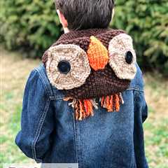 Knit a Hooded Owl Scarf Which Doubles As A Blanket … So Clever!