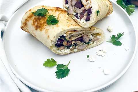 Easy Chicken Feta Wraps