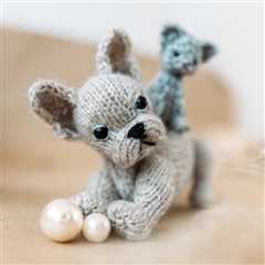 Take These Teeny Tiny Pocket-Sized French Bulldogs On Your Knitting Adventures!
