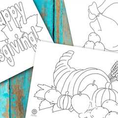 Festive Thanksgiving Coloring Pages for Kids
