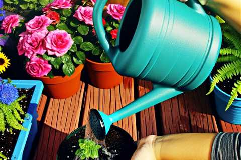 “Watering Container Gardens: Tips for Keeping Potted Plants Hydrated”