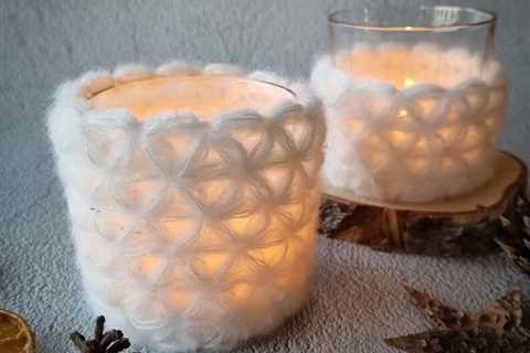 Jasmine Stitch Candle Cozy Pattern For Crocheters … Say Hello To This Versatile Gift!