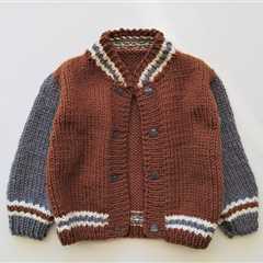 Knit a Super Cute Varsity Jacket – Pattern Covers Sizes from Newborn to 14 Years Old!