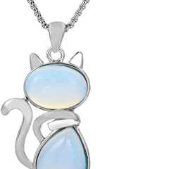 TUMBEELLUWA Stone Pendant Review: Cat Crystal Charm