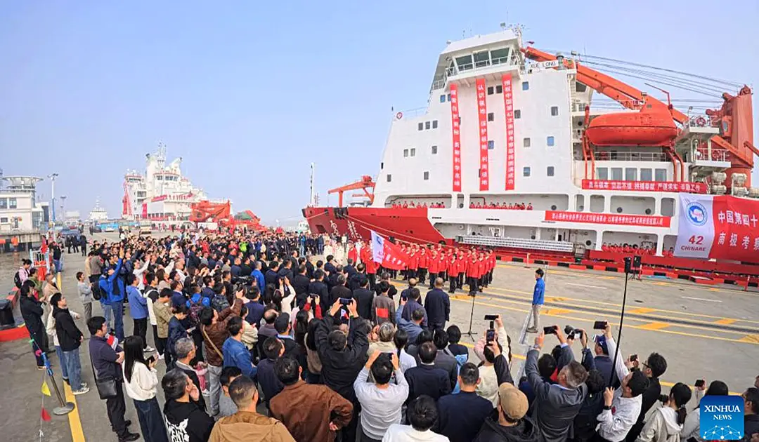 China launches 42nd Antarctic expedition
